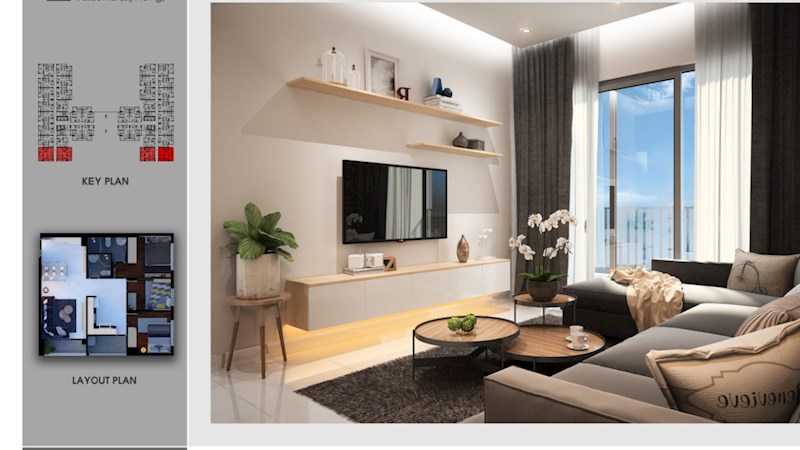 Bán căn hộ trung tâm Thủ Đức, mặt tiền vành đai 2, dự án Sài Gòn Avenue giá chỉ 1,15 tỷ, 2PN
