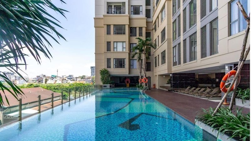 Cho thuê căn hộ cao cấp The Tresor, 2 phòng ngủ giá 14 triệu/tháng