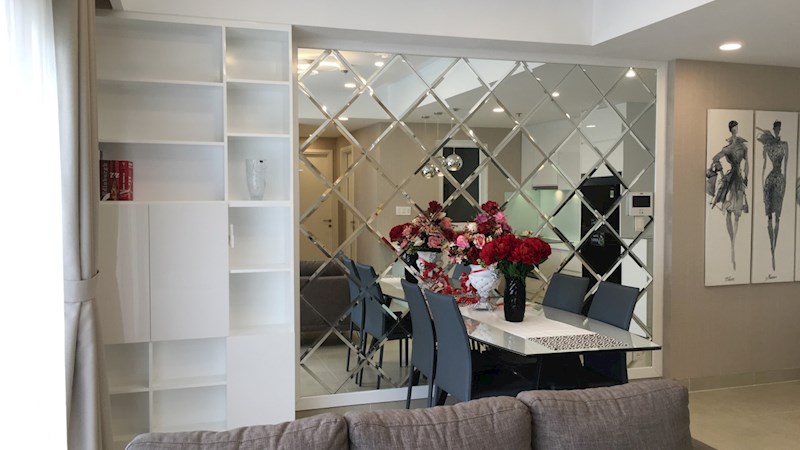 Cho thuê căn hộ Masteri Thảo Điền, 3 phòng ngủ, 2 WC, view sông, Đông Bắc, 95m2, 18 triệu/tháng