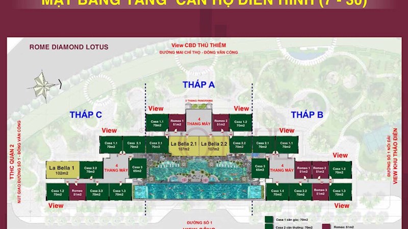 Căn hộ Rome Diamond Lotus quận 2 – Giá, chính sách 2019