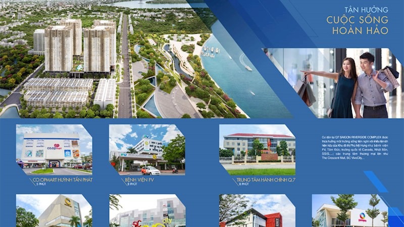Chỉ cần 490tr sở hữu căn hộ 2 phòng ngủ ngay trung tâm quận 7, CK tới 18%, tặng vàng SJC và xe hơi