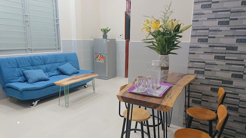 Cho thuê chung cư 50m2 1 phòng ngủ mới xây ở được 5 người cho nuôi thú Nguyễn Thị Thập